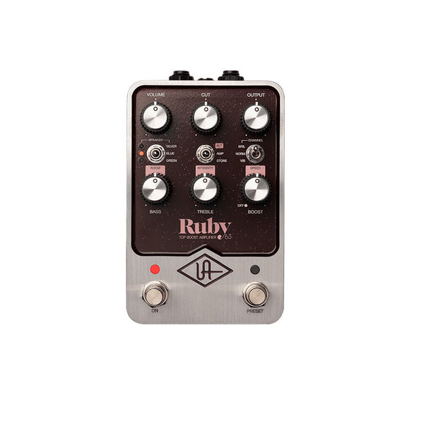 ギター UAFX Ruby Top Boost Amplifier e63 Universal Audio Ruby '63 Top Boost Amp – Vox-Style Chime & Crunch
