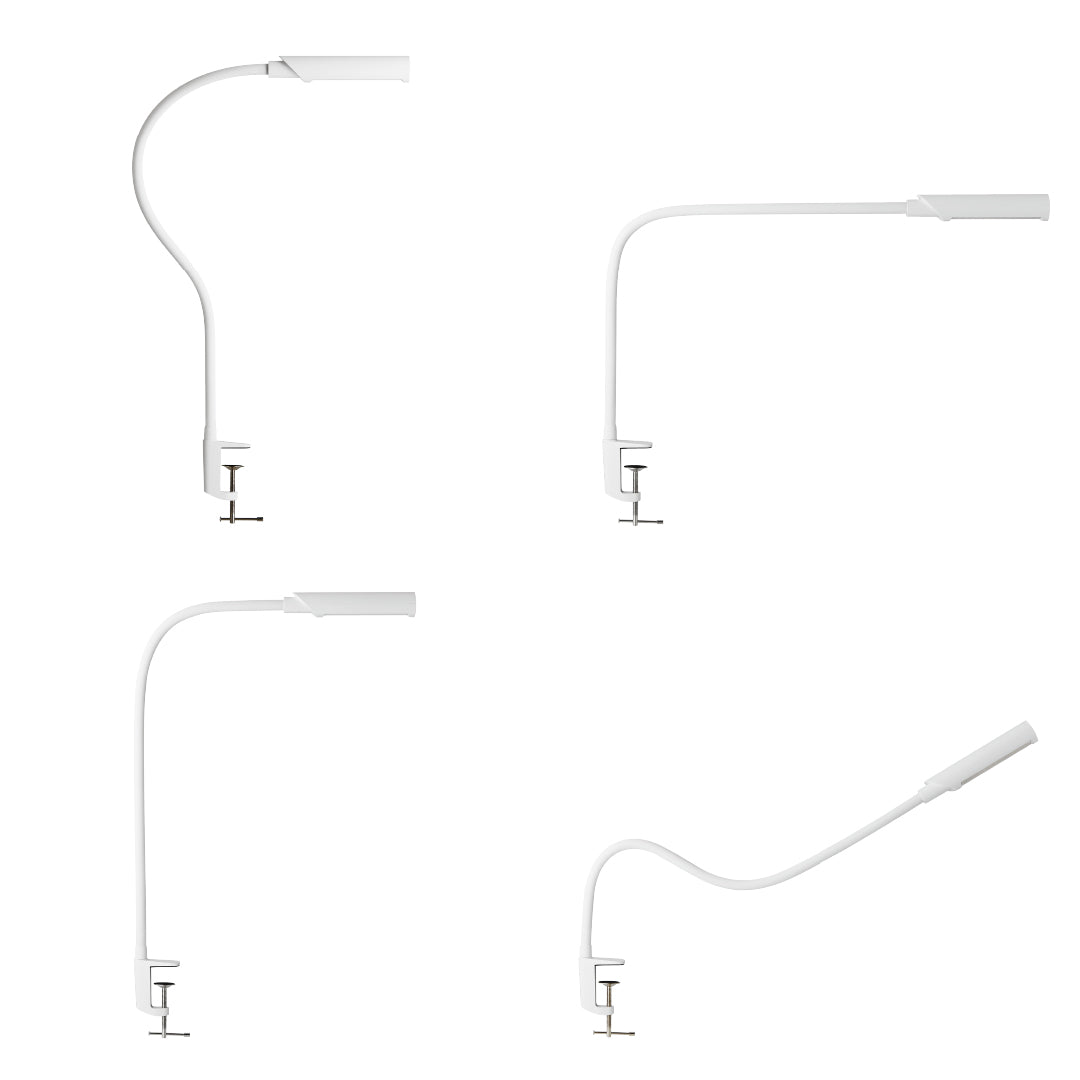 Reliable UberLight Flex 3300TL LED Task Light with Clamp (White)