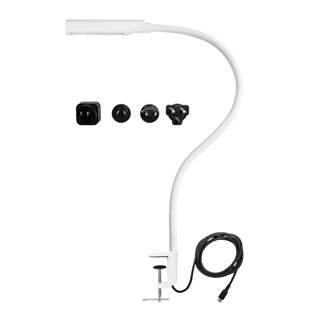 Reliable UberLight Flex 3300TL LED Task Light with Clamp (White)