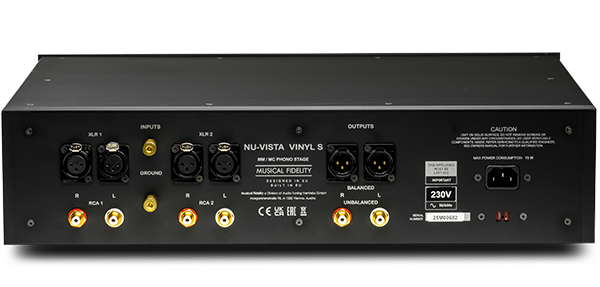 Musical Fidelity Nu-Vista Vinyl S Phono Preamplifier