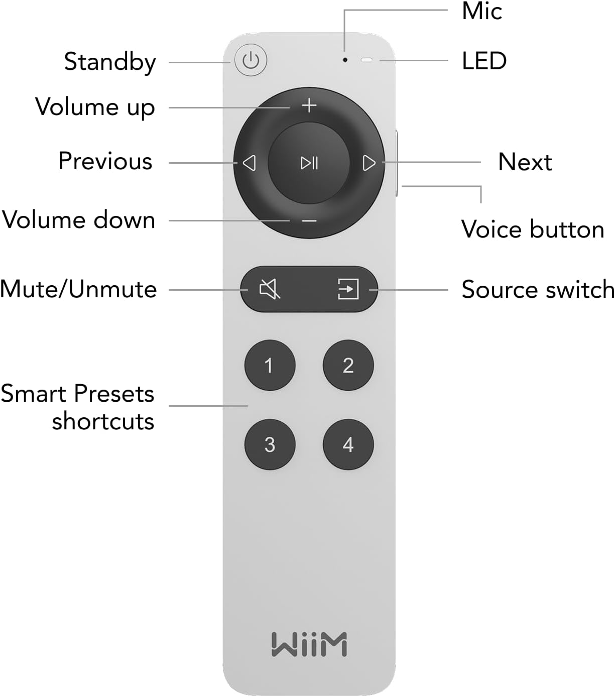 WiiM Voice Remote 2