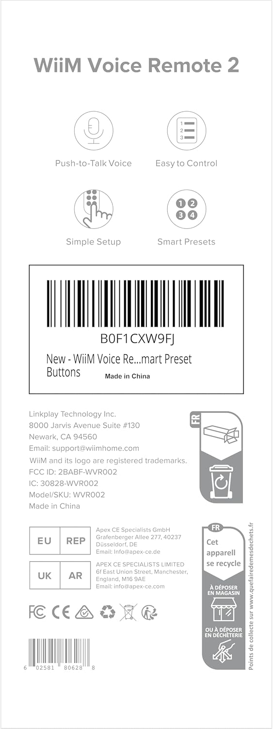 WiiM Voice Remote 2