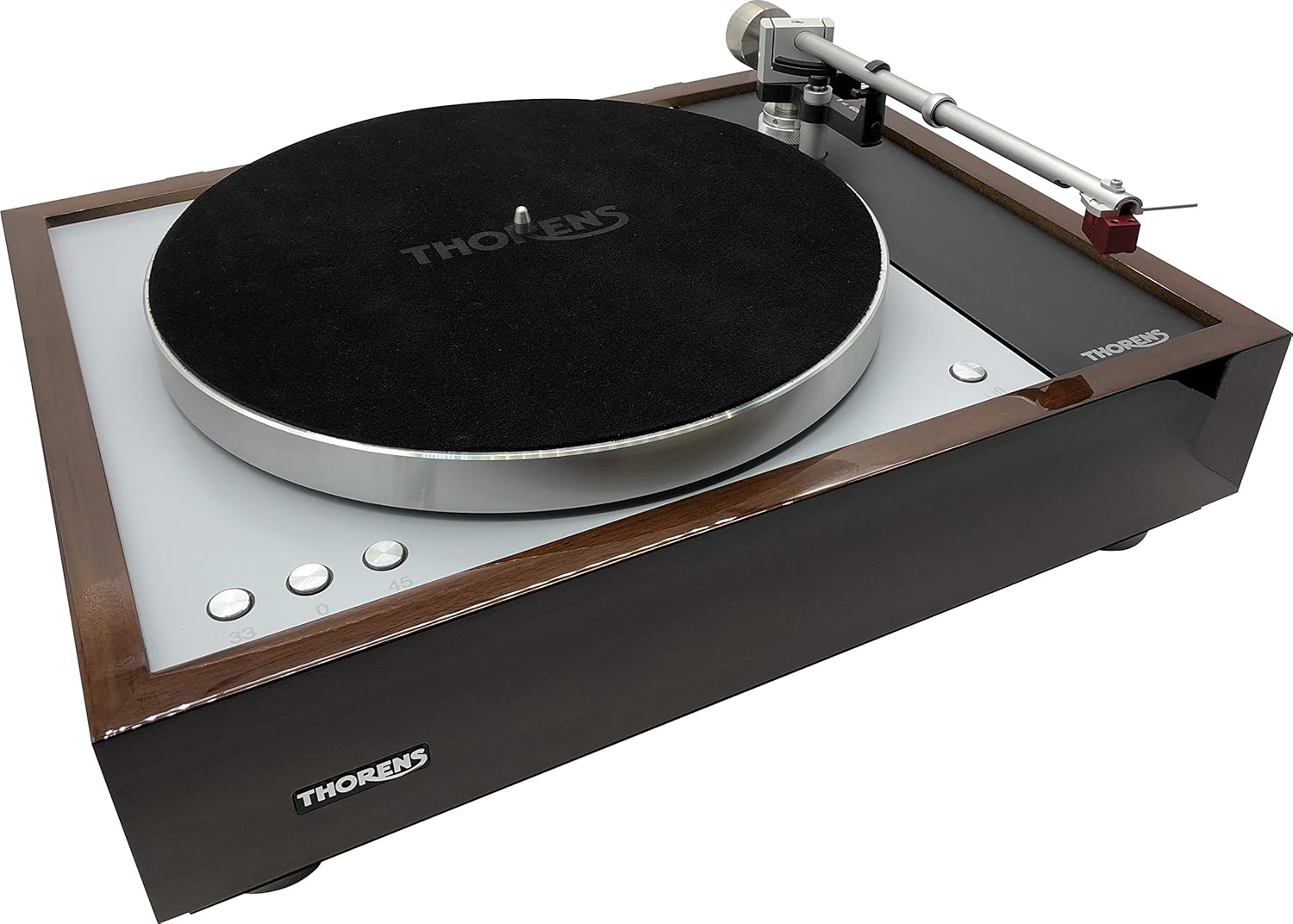 Thorens Platter Mat Leather, Black