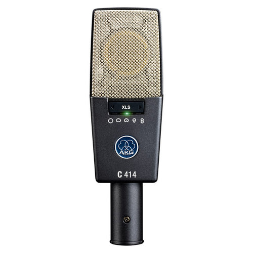 Front view of AKG C414 XLS reference multi-pattern condenser microphone