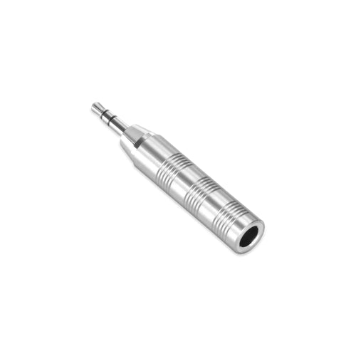 ALPHA DESIGN LABS ADAPTORS F35(R) Headphone Jack Stereo Adapter 6.3mm to 3.5mm Rhodium Plated Available at Vinyl Sound