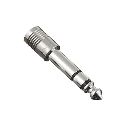 ALPHA DESIGN LABS ADAPTORS F63-S(R) F63-S(R) Headphone Jack Stereo Adapter 3.5mm to 6.3mm Rhodium Plated Available at Vinyl Sound