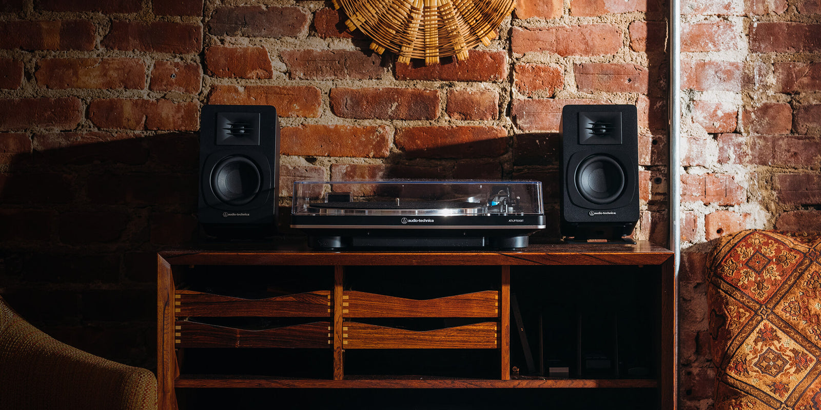 Audio-Technica AT-SP3X Powered Bookshelf Speakers (Pair)