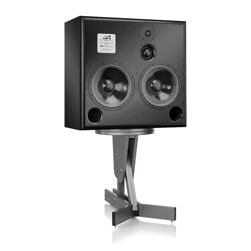 Front view of ATC SCM300ASL Pro 3-Way Active Studio Monitor showcasing its design.