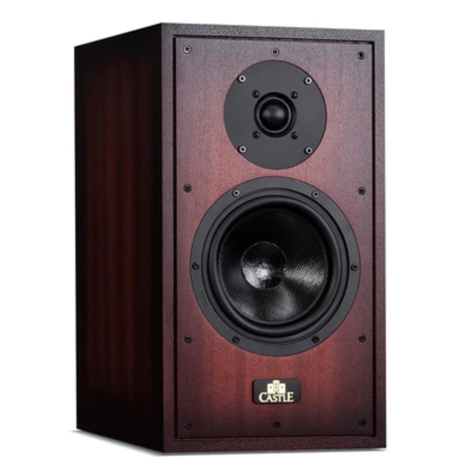 Front of CASTLE WINDSOR EARL Speaker in mahogany finish
