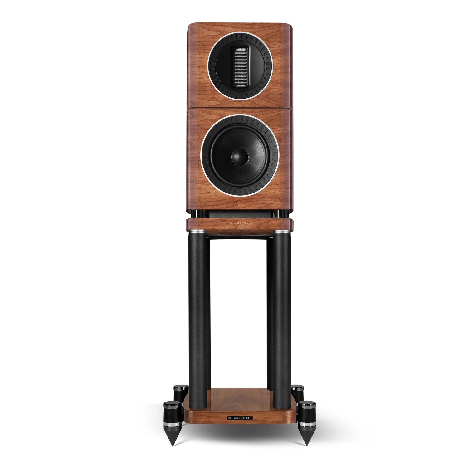 The Wharfedale ELYSIAN 1 Speaker Stands are specially designed for the ELYSIAN 1 loudspeaker, the more compact addition to the award-winning ELYSIAN series. Standing at the height of 476mm, the Wharfedale ELYSIAN 1 Speaker Stands’ are engineered to new levels of precision with laser cut from high carbon stainless steel