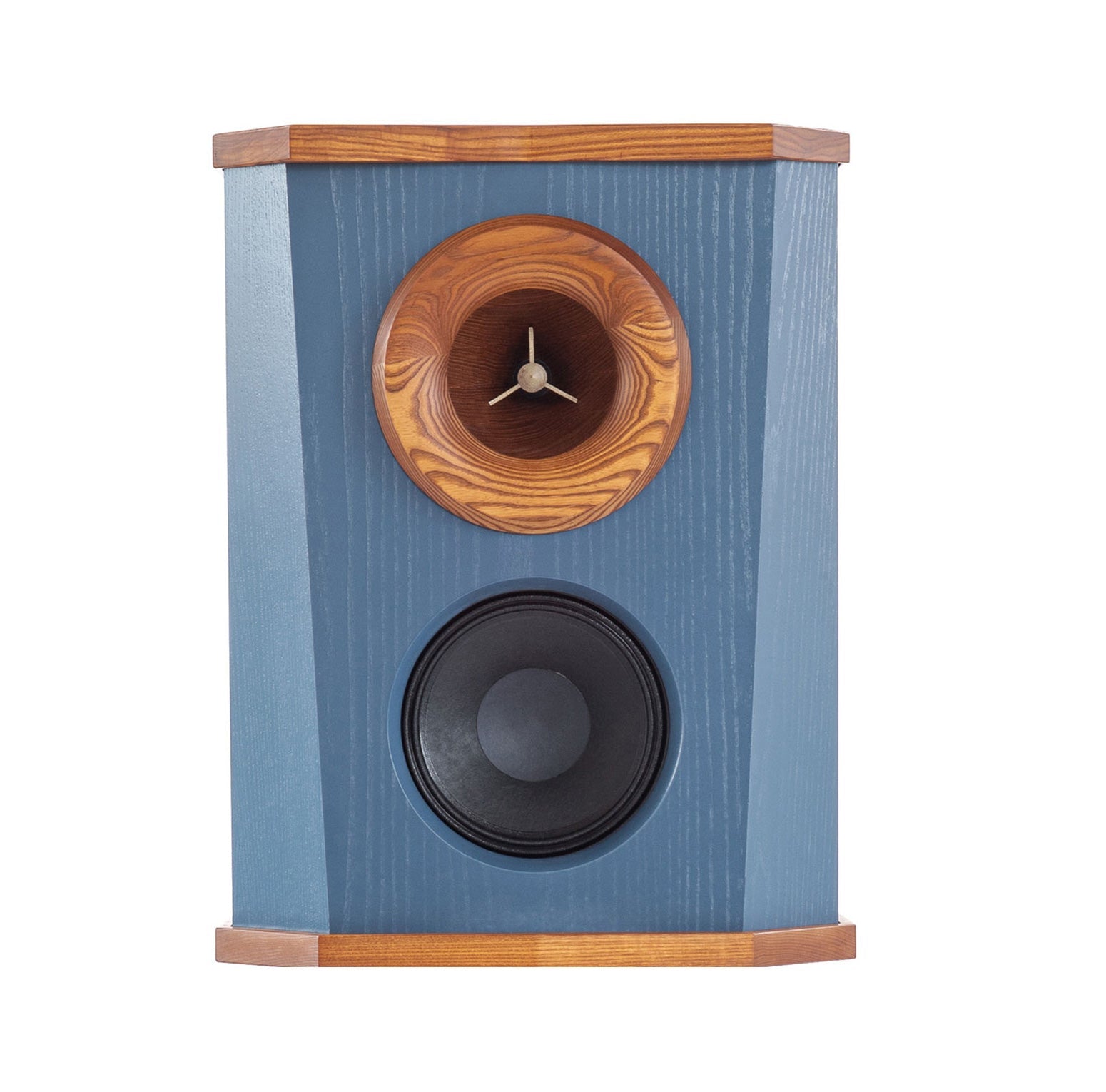The DeVille loudspeaker is an extremely high quality, compact, two way design made from sustainably harvested, solid Pennsylvania ash hardwood that has been torrefied (thermally treated for tone and stability.) It is the most powerful and efficient design possible for its size, using real professional drivers capable of much lower distortion and higher power handling.
