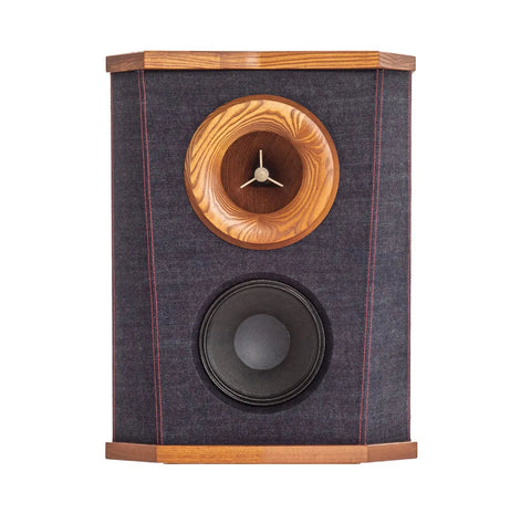 FLEETWOOD DEVILLE SQ LEATHER-WRAPPED SOLID HARDWOOD BODY SPEAKERS