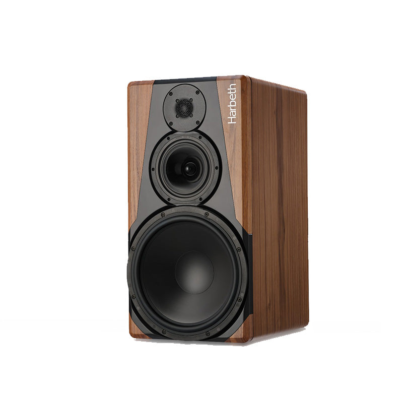 Harbeth NLE-3 3-way DSP-powered loudspeakers in floorstanding format