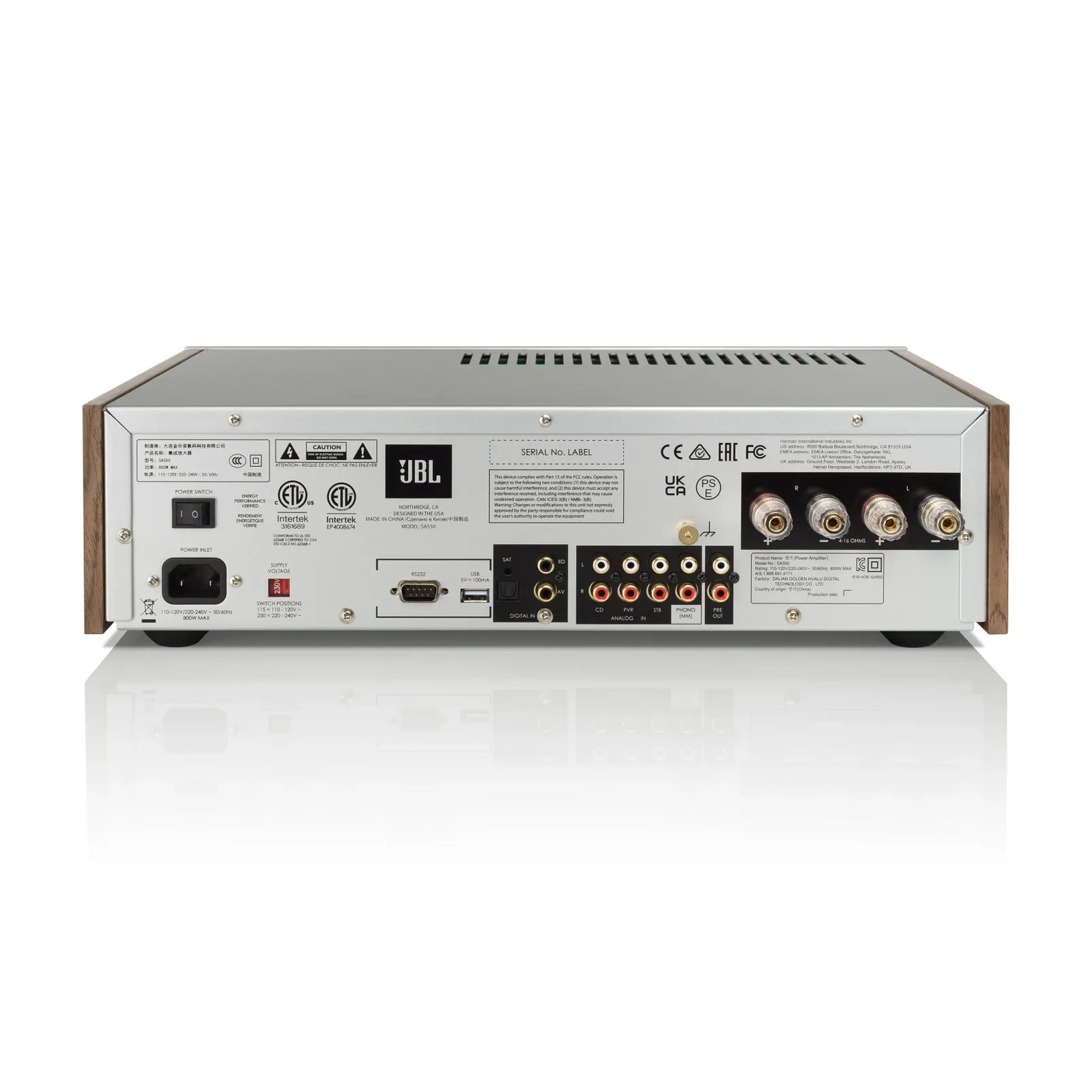 JBL SA550 CLASSIC INTEGRATED AMPLIFIER WITH BLUETOOTH