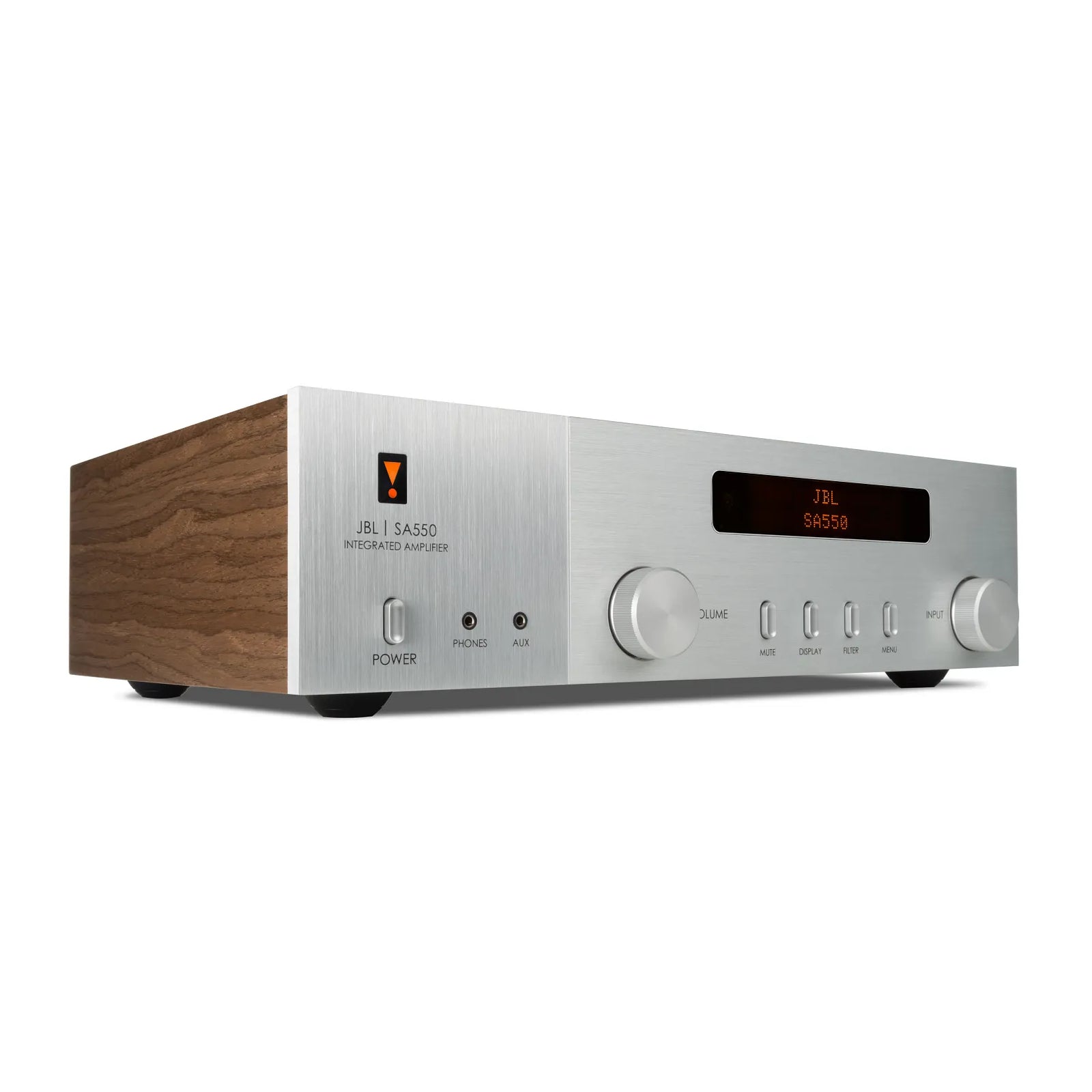 SA550 Classic SA550 Classic Integrated Amplifier with Bluetooth The JBL SA550 Classic is inspired by the classic JBL SA600 amplifier from the 1960’s, with retro styling and walnut veneer side panels to match JBL Classic and Studio Monitor loudspeakers on the outside. On the inside, the JBL SA550 is a music system for today using an advanced amplifier topology with high power output, inventive efficiency, and fine noise control for captivating musicality and effortless power.