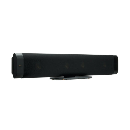 Klipsch RP-440D SB Passive Sound Bar with three 1-inch titanium tweeters and four 3.5-inch Cerametallic woofers for clear, dynamic sound.