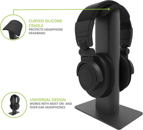 Kanto H2 Premium Universal Desktop Headphone Stand - Black