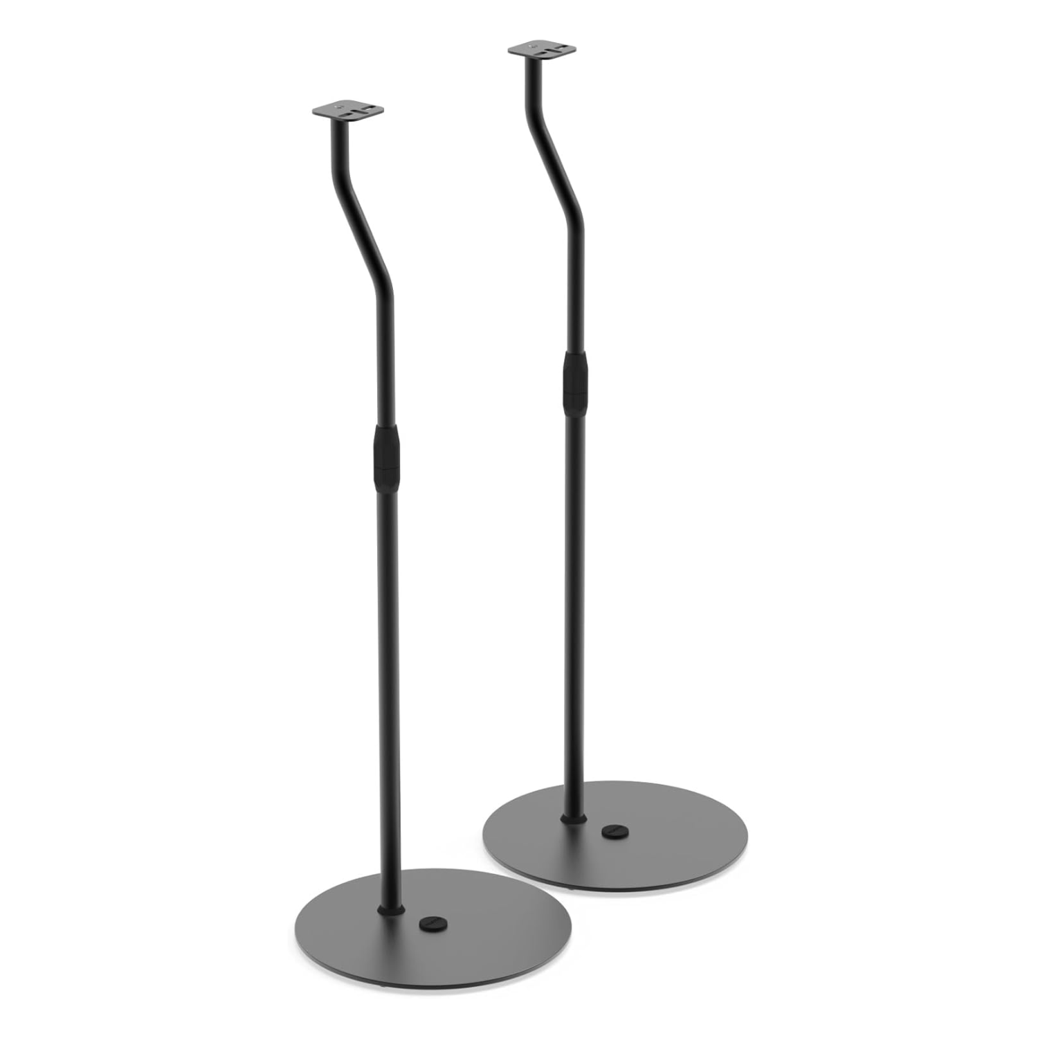 Kanto SLH Universal Height Adjustable Speaker Stands for Satellites up to 9 lbs (4 kg) Pair Black