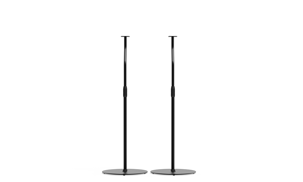 Kanto SLH Universal Height Adjustable Speaker Stands for Satellites up to 9 lbs (4 kg) Pair Black