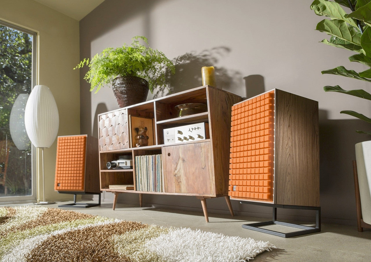 JBL L100 CLASSIC MKII 3-WAY BOOKSHELF LOUDSPEAKER (PAIR), Orange