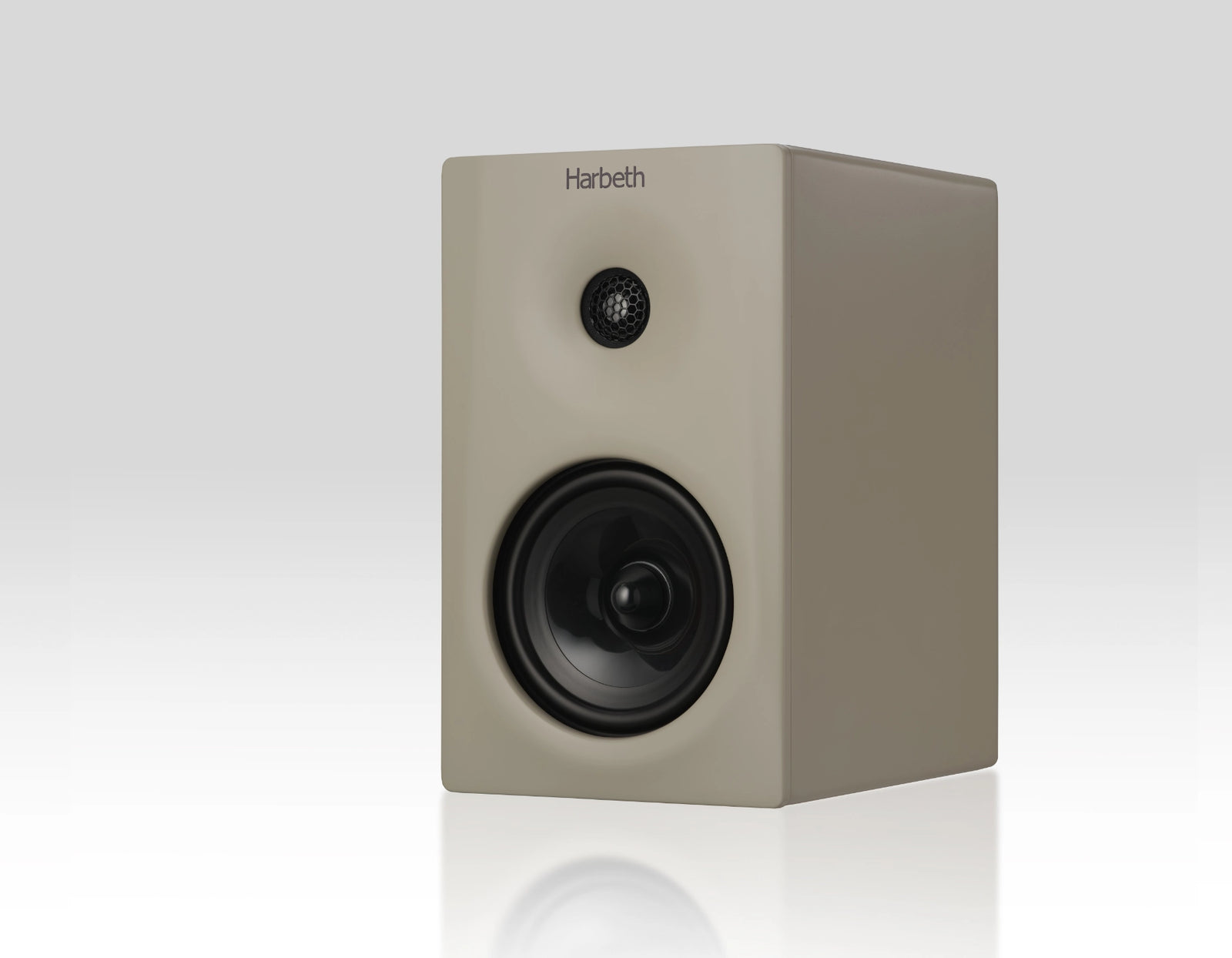 Harbeth NLE-1 compact bookshelf DSP speakers