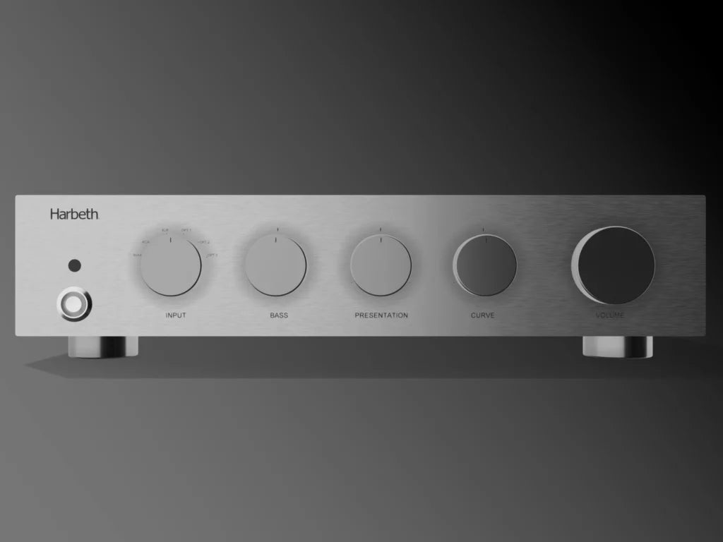Harbeth NLE-3 3-way DSP-powered loudspeakers in floorstanding format