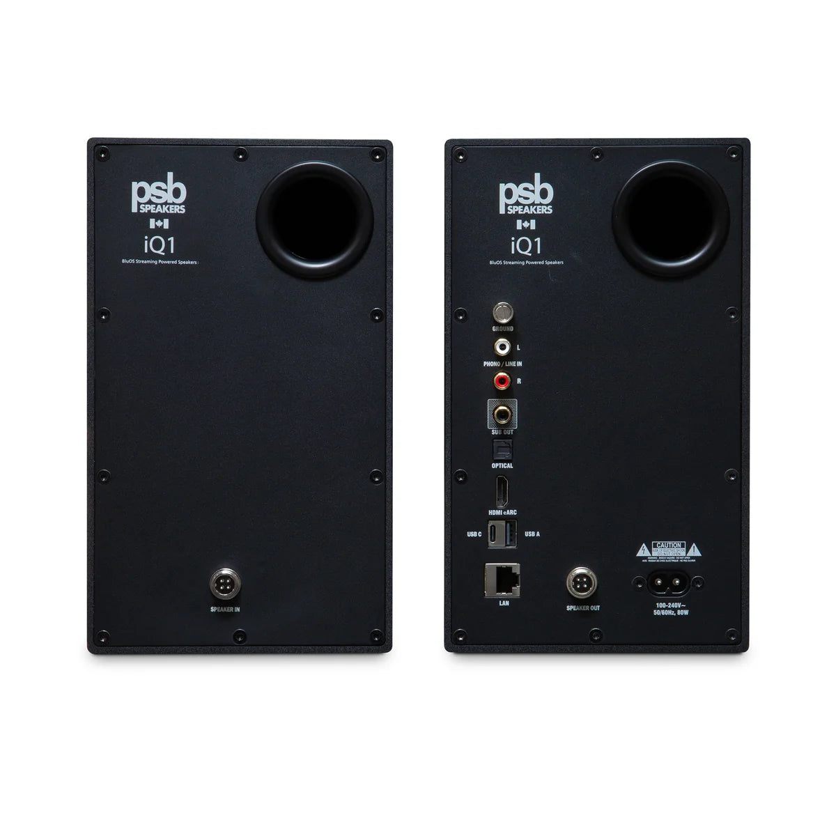 PSB iQ1 BluOS Streaming Powered Speakers (Pair)