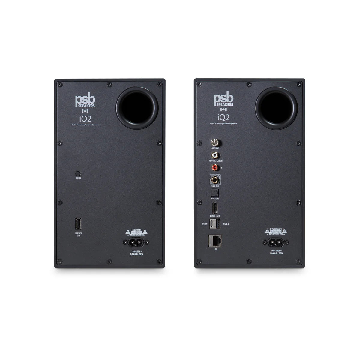 PSB iQ2 BluOS Streaming Powered Speakers (Pair)