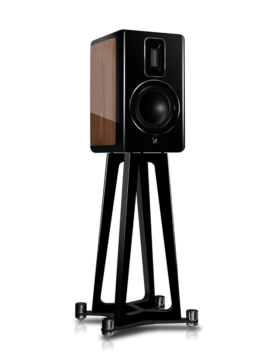 Standmount Speakers The Revela 1 is a classic bookshelf/stand-mount monitor equipped with a 6.5″ woofer and offered with an optional custom-engineered stand of equally striking design. The stand is finished in the same high-gloss paint standards as the speaker and provides the perfect mounting option and display solution for the stand-mount offering in the series.