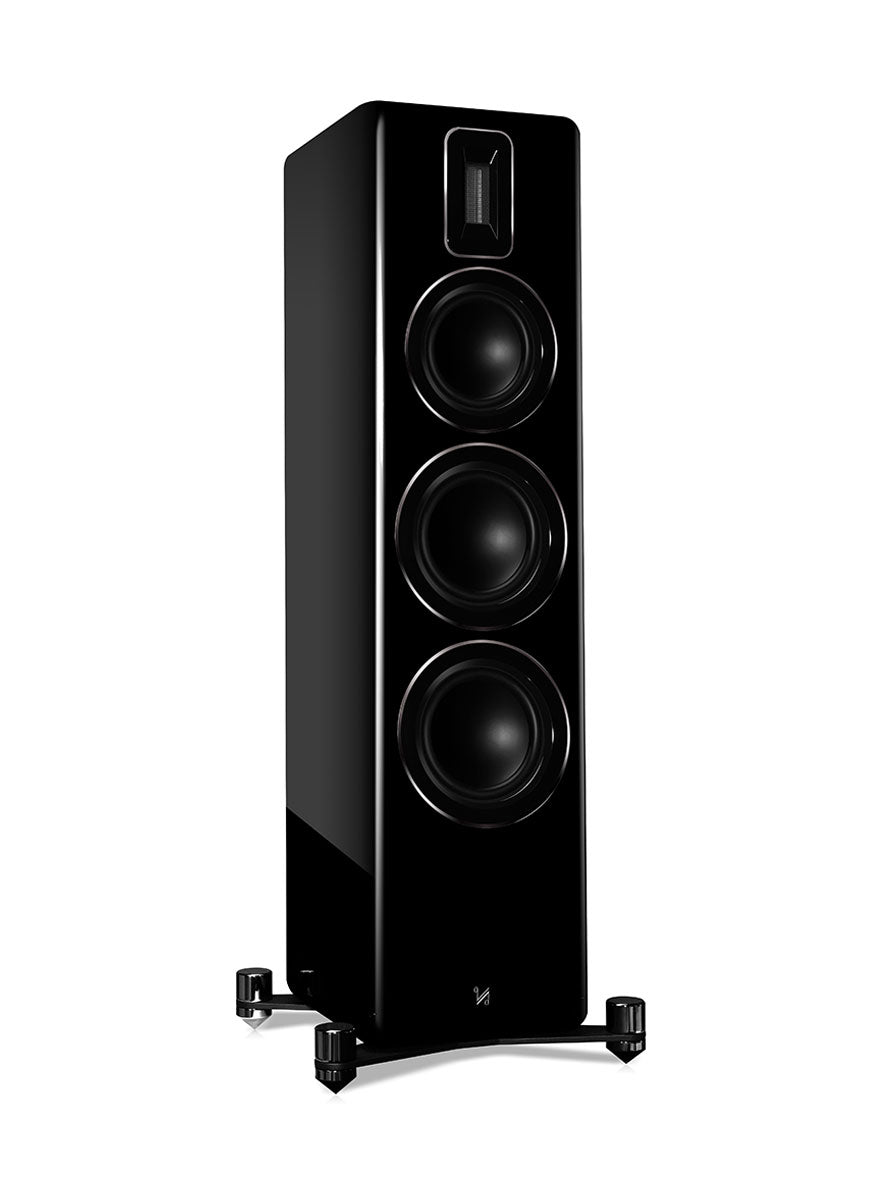 Floor-standing Speakers A floor-standing speaker incorporating twin 6.5″ woofers and a 6″ midrange mounted on a rigid die-cast chassis; this combination delivers a rich, controlled bass output with superb dynamic performance. QUAD’s Director of Acoustics, Peter Comeau, has furthered his ground-breaking engineering work in further developing this Ribbon HF