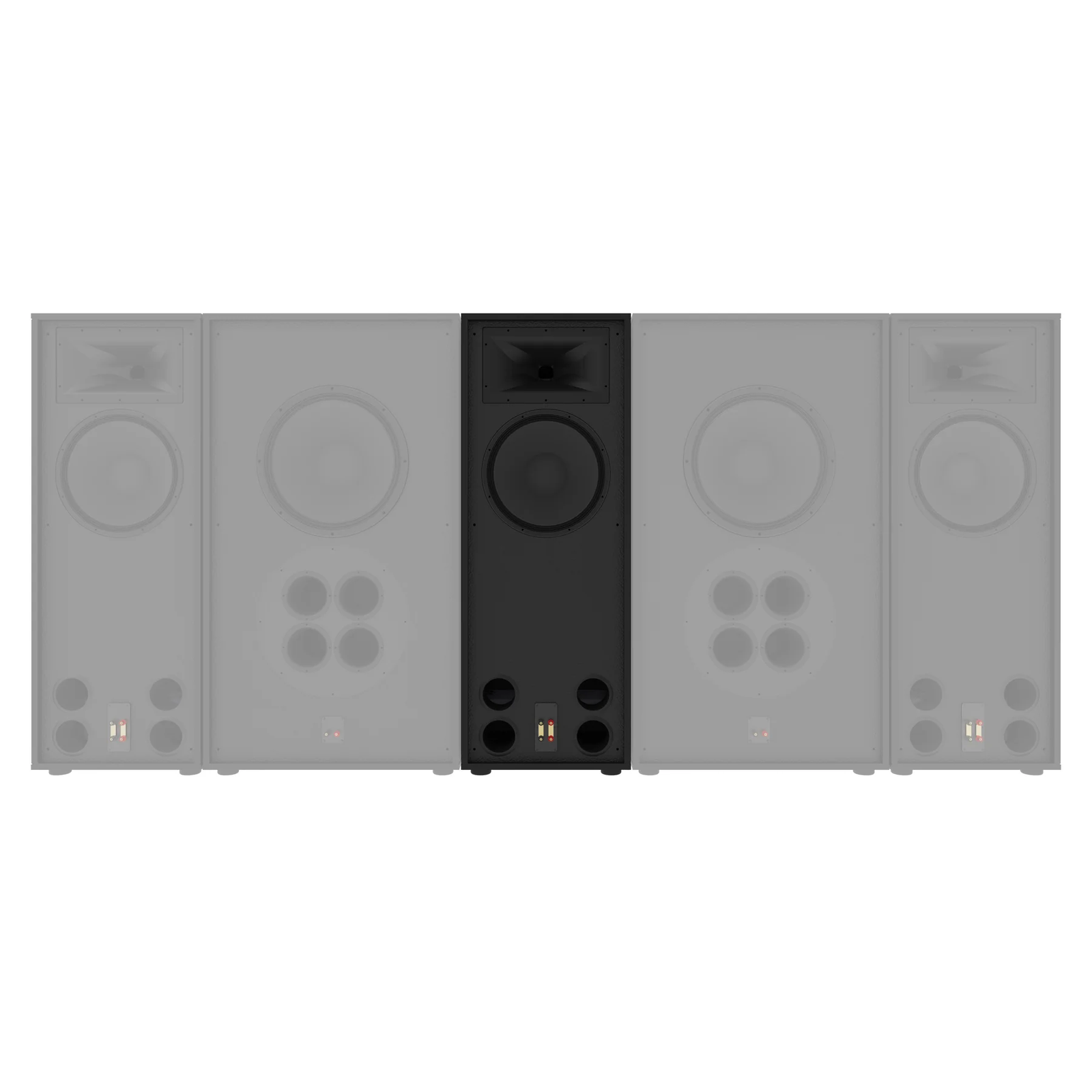 Screen Horns Klipsch Behind the Screen with Horn for Screens 122'' Speaker (Each ...