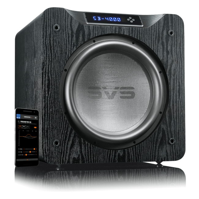 SVS SOUND SB-4000 SUBWOOFER | VINYL SOUND Energizes a space with effortless output, subterranean deep bass extension, and stunning musicality. SB-4000 sets all performance benchmarks for sealed subwoofers in its class and brings immersive home audio experiences to life. SB-4000 Chest-thumping slam and low frequency extension below the threshold of human hearing