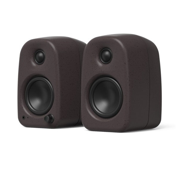 Kanto UKI 100W Desktop Speakers with Bluetooth, USB-C and Headphone Out, Pumice Grey (Pair)