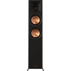 Klipsch RP-6000F floorstanding speaker featuring dual 6.5-inch Cerametallic woofers and a 1-inch titanium tweeter with Tractrix horn.