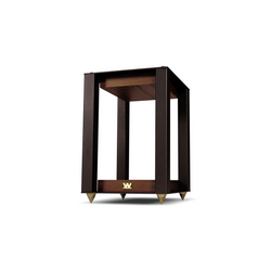 The custom-engineered LINTON STAND oﬀers optimum positioning and mounting for the LINTON speaker. Perfectly crafted with matching wood veneer ﬁnish, to match the LINTON cabinet, the LINTON STAND supports the size and weight of the cabinet, while presenting the listening axis perfectly to the seated user. Precise – perfected to a fraction of a millimeter measurement