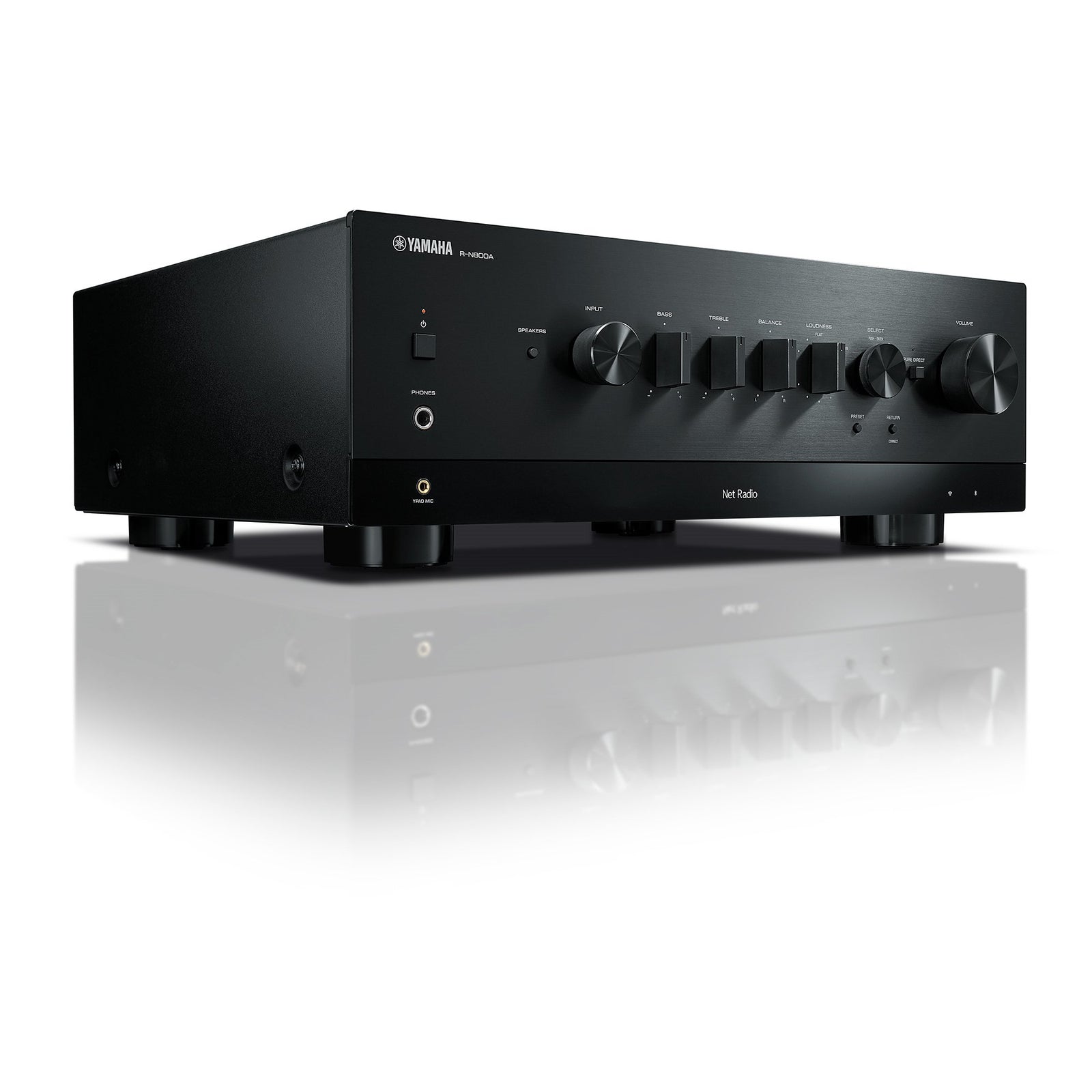 YAMAHA R-N800A NETWORK RECEIVER | VINYL SOUND The Yamaha R-N800A delivers music enjoyment with a modern HiFi style. It includes our original YPAO™ technology to create an ideal listening environment. From streaming services to high-resolution sound sources, you can immerse yourself in superb sound quality.