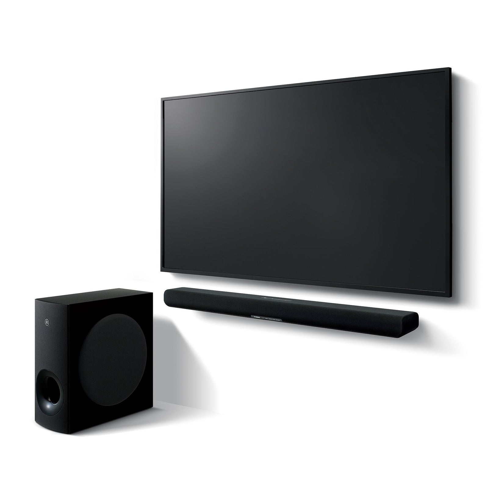 YAMAHA SRB40A SOUNDBAR WITH DOLBY ATMOS® EXTERNAL SUBWOOFER | VINYL SOUND B40A - Soundbar with Dolby Atmos®. External subwoofer. Dolby Atmos® which further enhances Yamaha’s immersive sound field creation Tone control, adjust sounds to your own taste HDMI eARC, Bluetooth®, and optical connection Clear Voice for enhanced dialogue quality