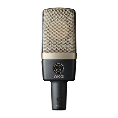 Front view of AKG C314 multi-pattern condenser microphone