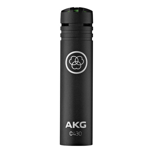 Front view of AKG C430 miniature condenser microphone
