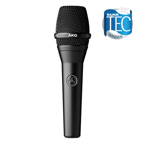 Front view of AKG C636 master reference condenser vocal microphone