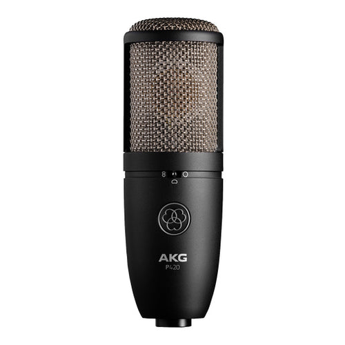 Front view of AKG P420 dual-capsule true condenser microphone