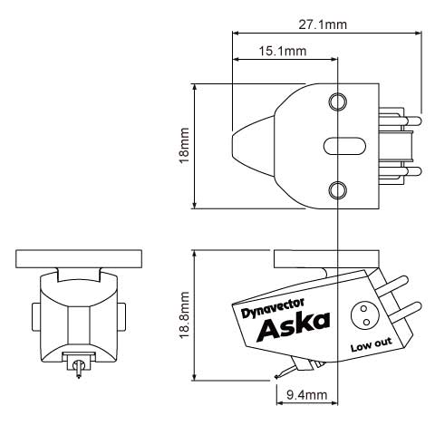 Dynavector ASKA-H/L Phono Cartridge