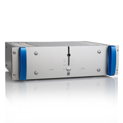 ATC P1 Pro Dual-Mono Power Amplifier showcasing controls and design.