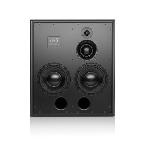 Front view of ATC SCM110ASL Pro 3-Way Active Studio Monitor showcasing its design.