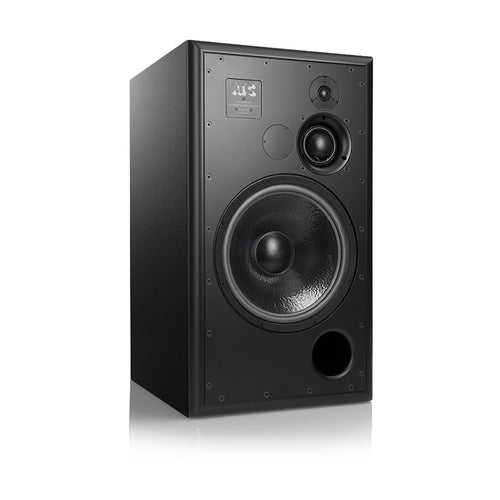 Front view of ATC SCM150ASL Pro 15-inch 3-Way Active Studio Monitor showcasing its design.