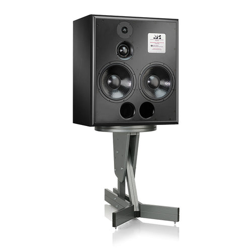 Front view of ATC SCM200ASL Pro 3-Way Active Studio Monitor showcasing its design.
