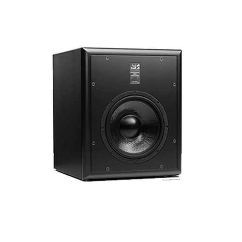 Front view of ATC SCS70 Pro 12” Active Subwoofer showcasing its design and controls.