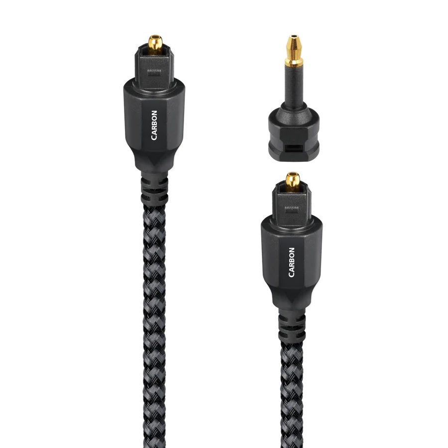 AudioQuest Carbon Optical Toslink Cable + Mini-Adaptor
