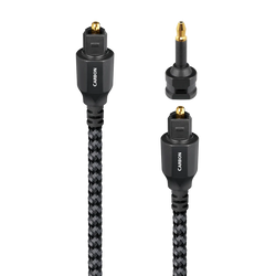 AudioQuest Carbon Optical Toslink Cable + Mini-Adaptor