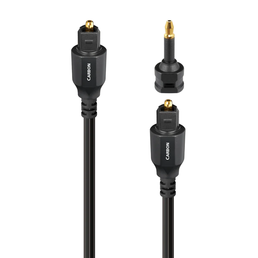 AudioQuest Carbon Optical Toslink Cable + Mini-Adaptor